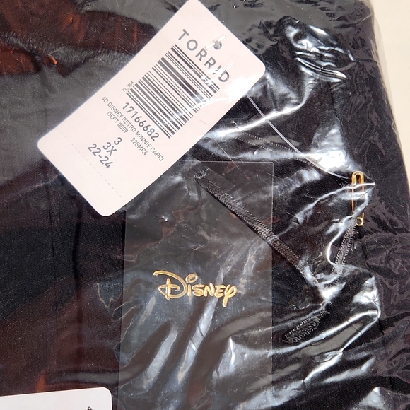 ❤️NWT VINTAGE TORRIID PANT - DISNEY MICKEY MINNIE MOUSE RETRO OFFICE DRESS CAPRI - Picture 4 of 10